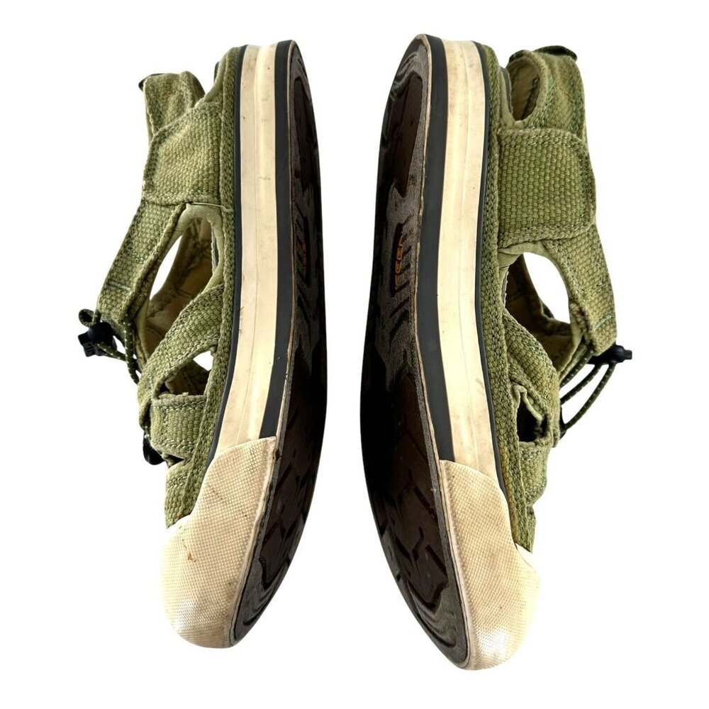 Keen Green Coronado Vulcanized Canvas Fisherman Sandal Hiking Shoes Size 6.5 - Picture 4 of 8